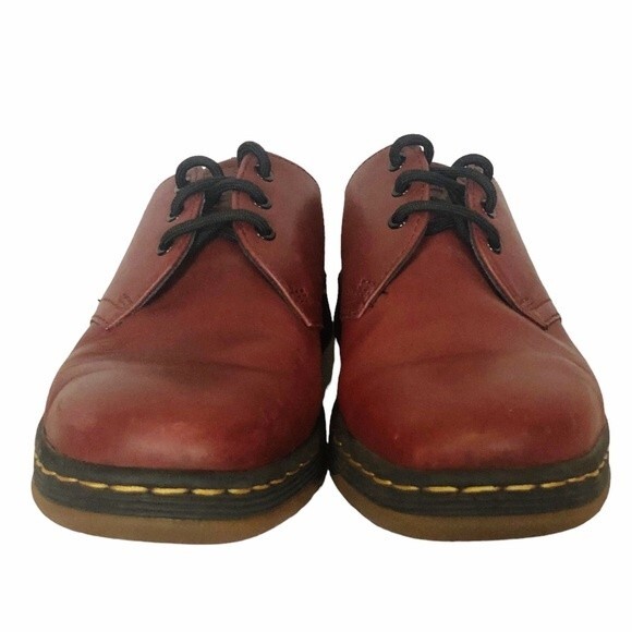 NWOT CAVENDISH Light Dr Martens Cherry Red Leather Shoes - Picture 9 of 13